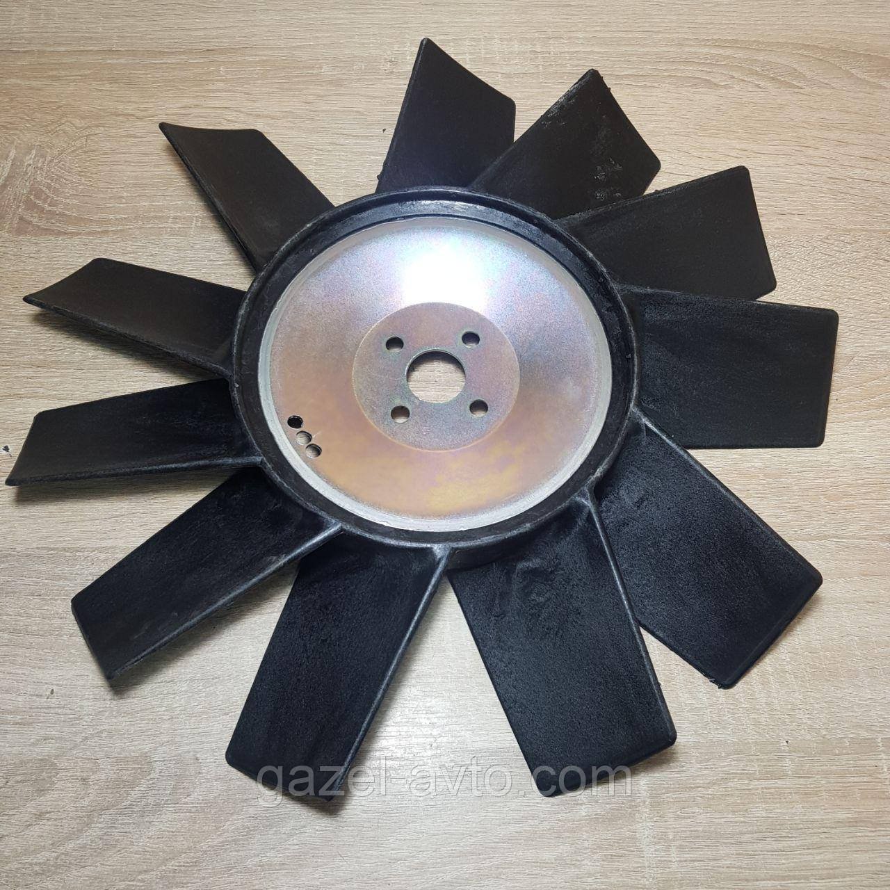 Вентилятор системы охлаждения (крыльчатка) Газель Бизнес дв.4216 Евро-3 ,инжектор, 11 лопаст. (покупн. ГАЗ)