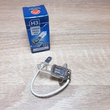 Лампа H3 Pk22s протитуманне світло 12V 55W (аналог)