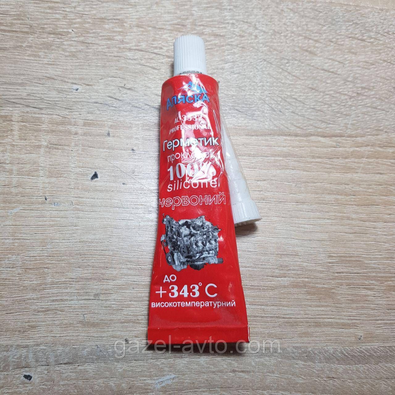 Герметик прокладок червоний силікон 32 г (в-во Аляска)
