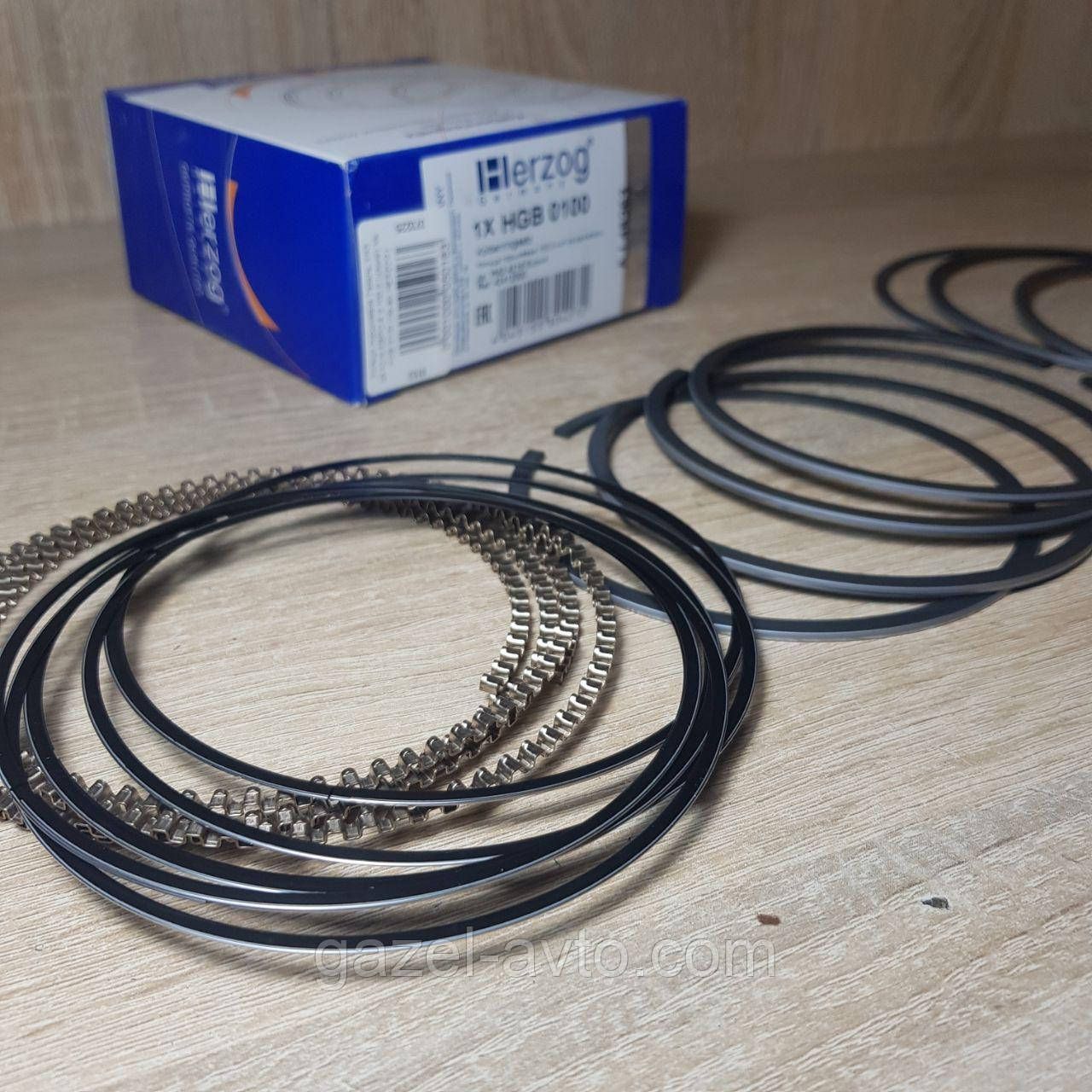 Кольцо поршневое Газель,УАЗ дв.4216 ЕВРО-4 d 100,0 (узкие) Мк HGB 0100 (пр-во HERZOG)