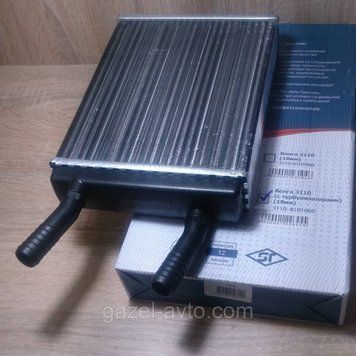 Радіатор опалювача Волга 3110 d = 18 алюміній зі спіраллю (Турбулізатор) (пр-во Авто Престиж)