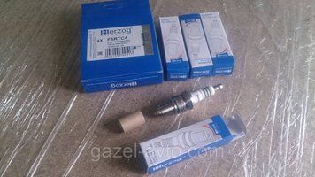 Свічка запалювання Газель, Волга, Уаз дв.406 (комплект 4 шт) (пр-во HERZOG)