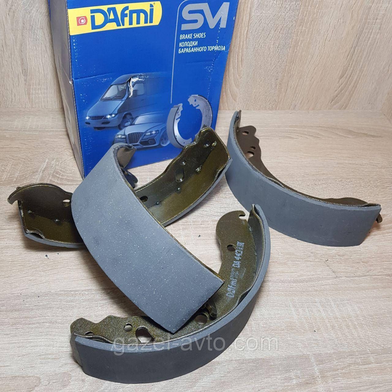 Колодка гальмівна Газель задня комплект 4 шт (в-во Dafmi)