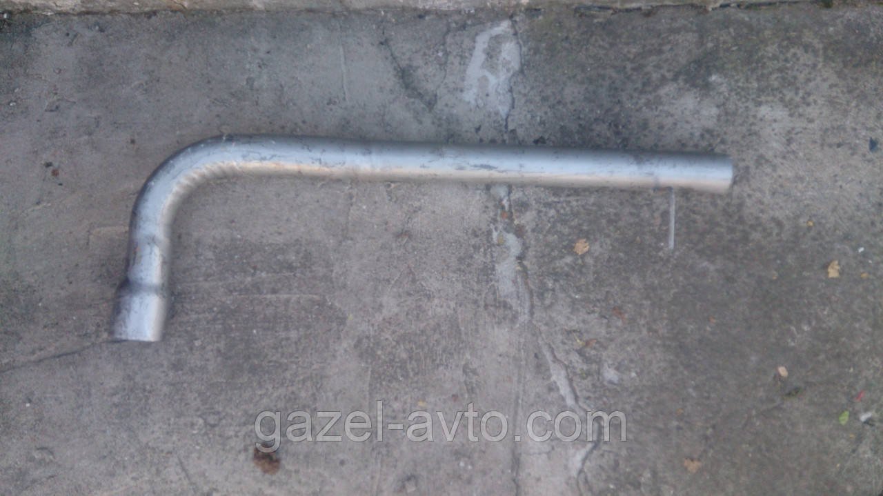 Труба выхлопная Газель (длинный угол) (цельнометаллический)