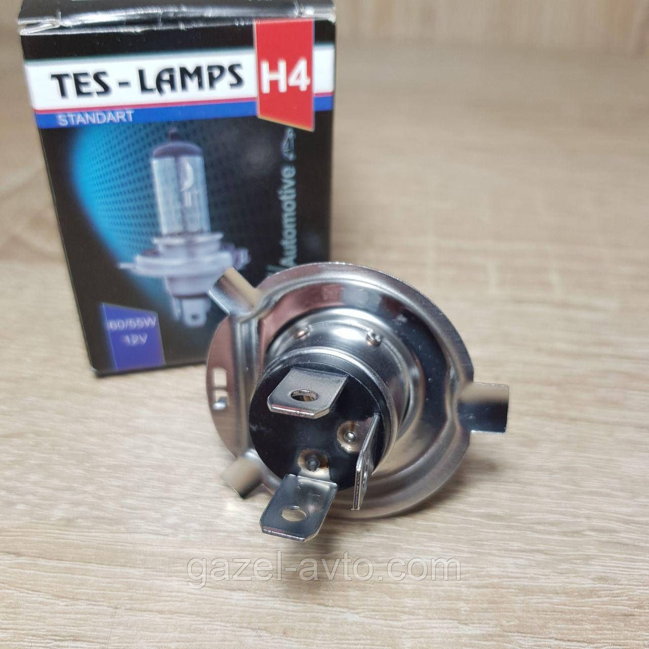 Лампа H4 P43 12V 60/55W Clear Tes-lamps