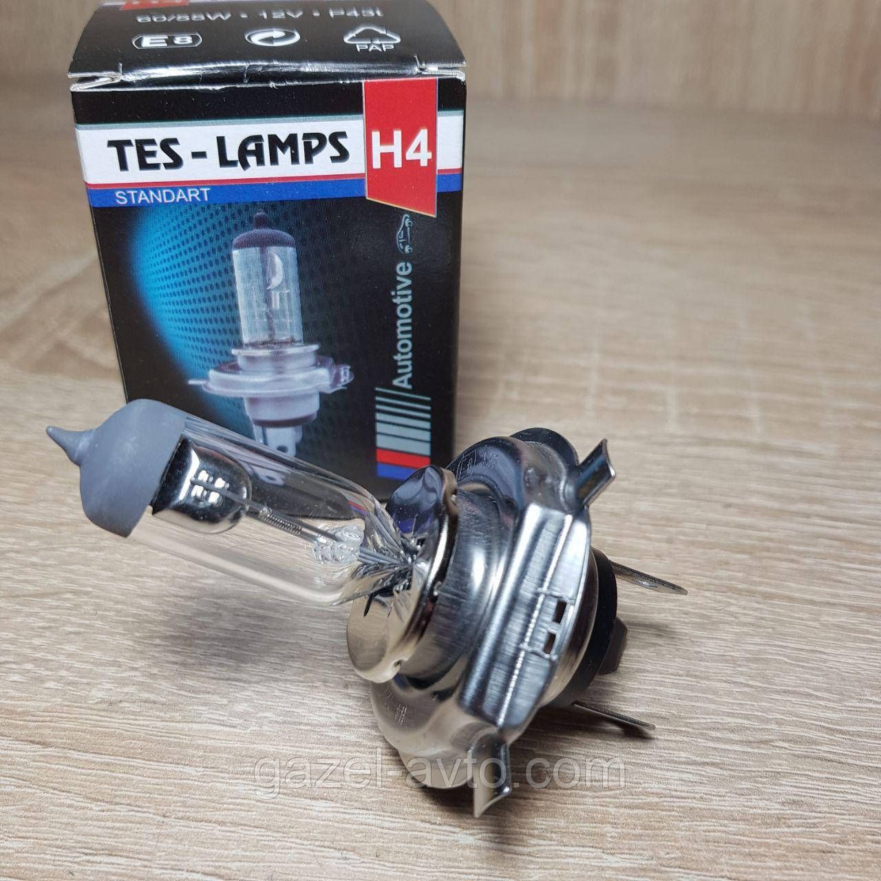 Лампа H4 P43 12V 60 / 55W Clear Tes-lamps