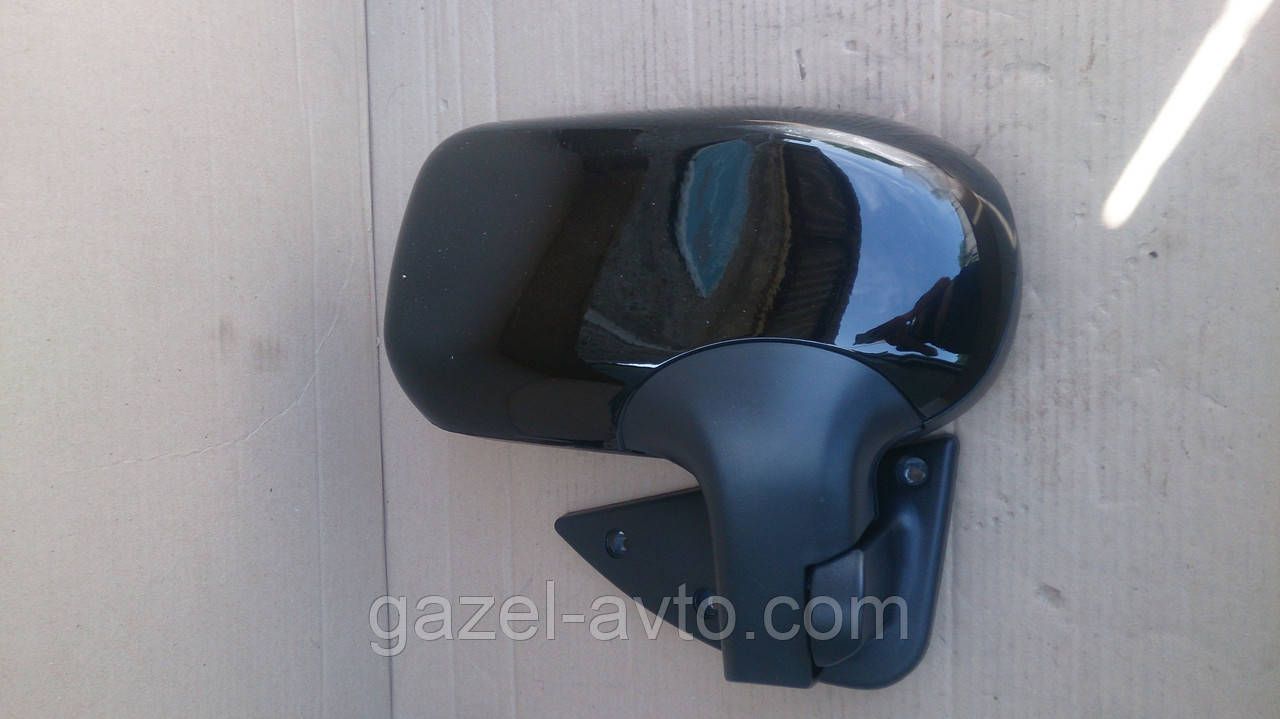 Зеркало боковое Газель,Соболь нового образца (без поворотов) (комплект 2 шт) (Черное)