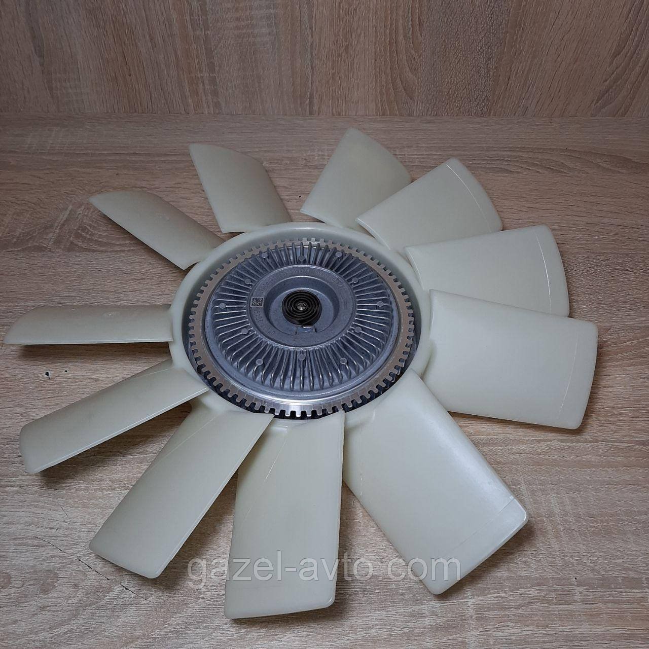 Вентилятор системы охлаждения (крыльчатка) с вязко муфтой в сборе Газель Соболь,Рута,NEXT,Бизнес дв.Evotech 2.7 А274(пр-во Россия)
