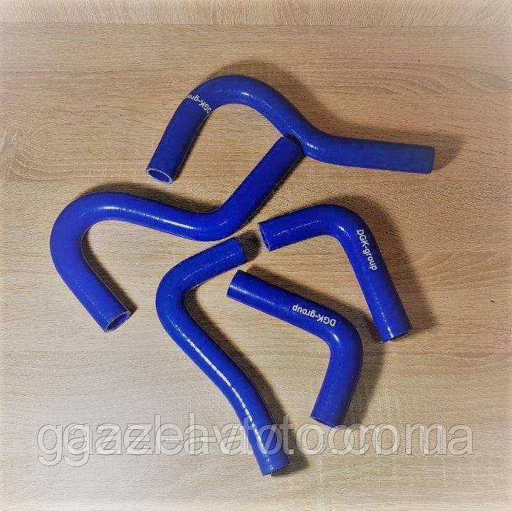 Патрубок грубки Газель дв.4216 силікон (комплект 5 шт) синій (пр-во Росія)