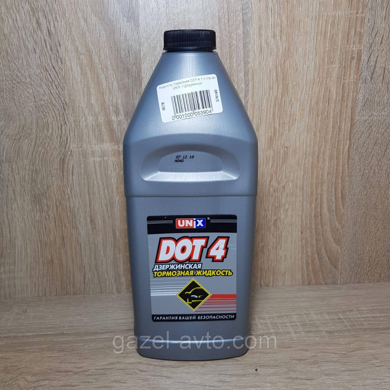 Жидкость тормозная DOT-4 1 л (пр-во UNIX, г.Дзержинск)