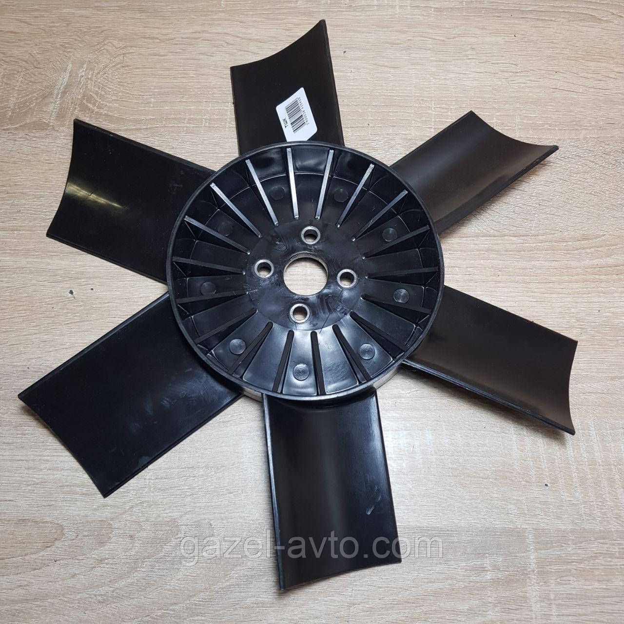 Вентилятор системы охлаждения (крыльчатка) Газель,Соболь 6 лопастная черная (+30% КПД)