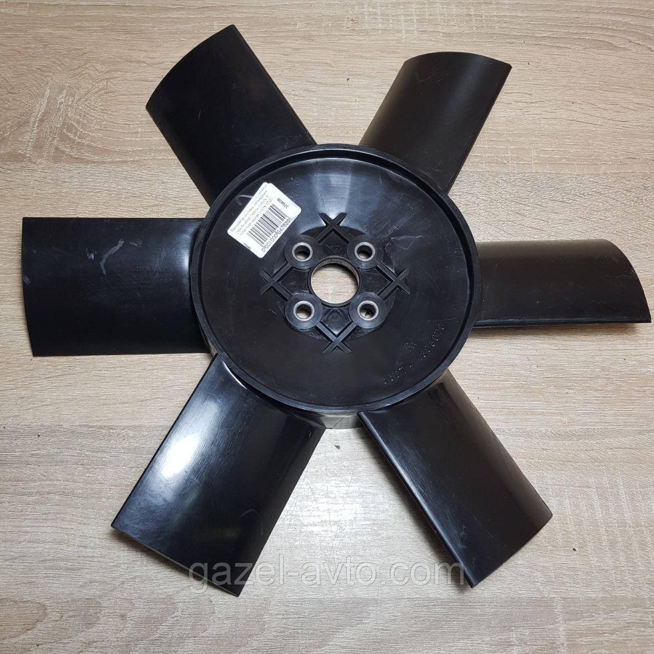 Вентилятор системы охлаждения (крыльчатка) Газель,Соболь 6 лопастная черная (+30% КПД)