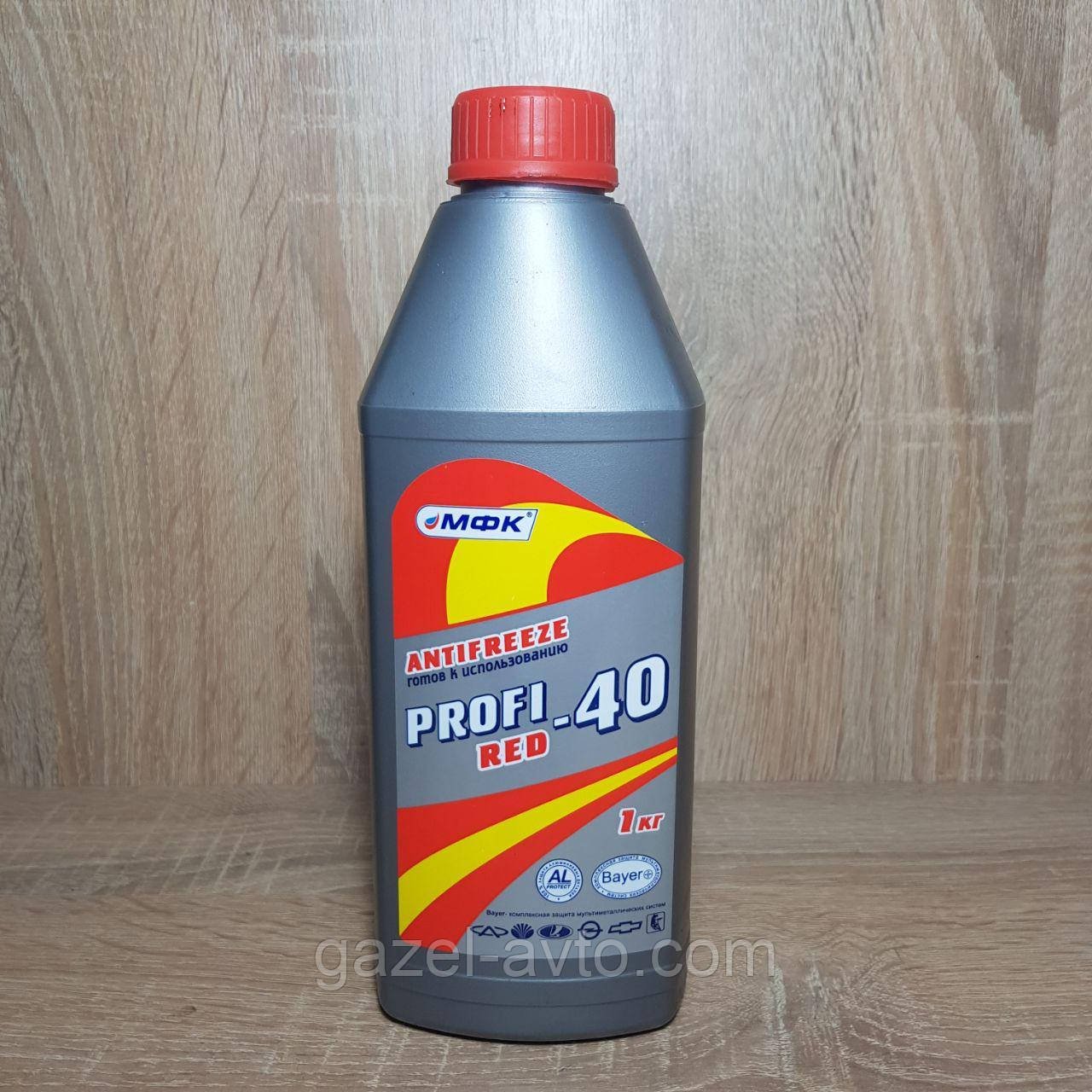 Охлаждающая жидкость, антифриз RED -40, 0.9 кг (пр-во PROFI)