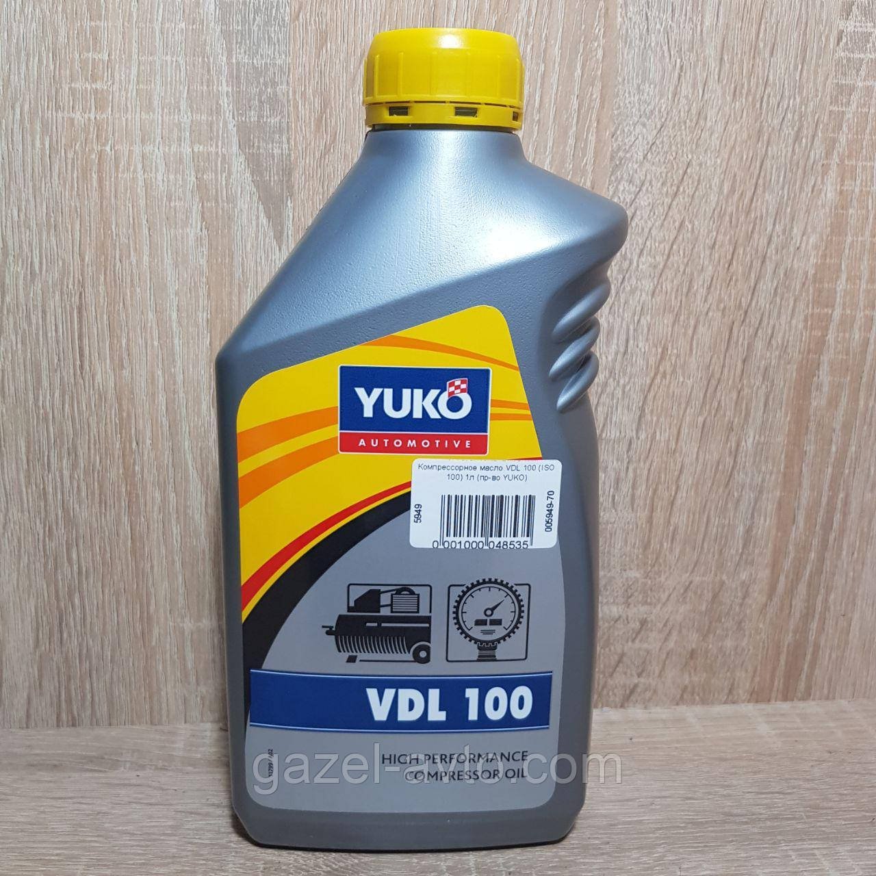 Компрессорное масло VDL 100 (ISO 100) 1л (пр-во YUKO)