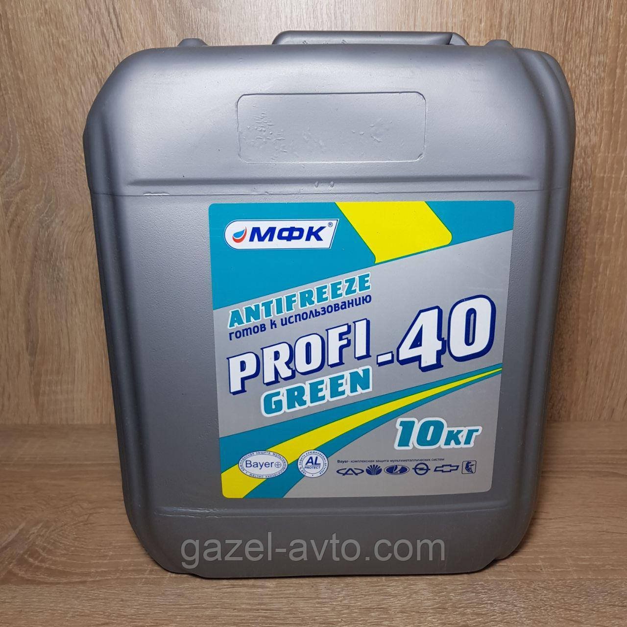 PROFI рідина охолоджуюча (Антифриз) Green -40 10 л (8,9 кг)