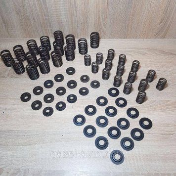 Р к ГБЦ Газель, Волга, УАЗ дв.405,406,409 (пружини нар 16шт + внутр 16шт + тарілка верх 16шт + ниж 16шт) (замінник)