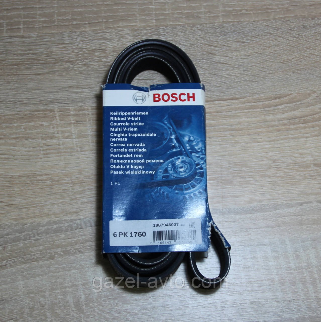 Ремень генератора ручейкового Волга 31105 Крайслер 6РК1760 без конд. (пр-во Bosch)