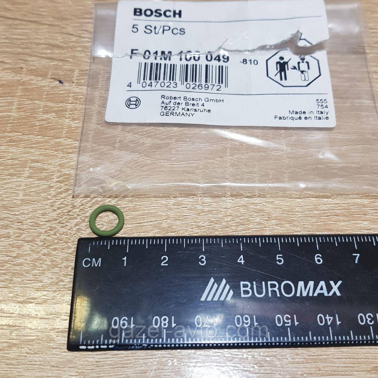 Кольцо уплотнительное (сальник ТНВД, о-сечение) F01M100049 (пр-во Bosch)