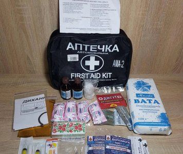 Аптечка автомобильная, автобус, маршрутка до 18 человек (пр-во Украина) мягкая упаковка