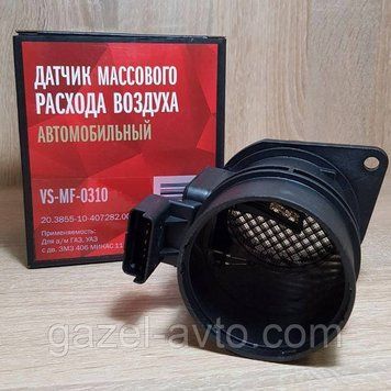 Датчик массового расхода воздуха Волга, Газель, Соболь 20.3855-10, 6-к, н.о., пленочный (пр-во СтартВОЛЬТ)