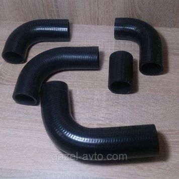 Патрубок радиатора Газель дв. 406 (комплект 5 шт) (аналог)