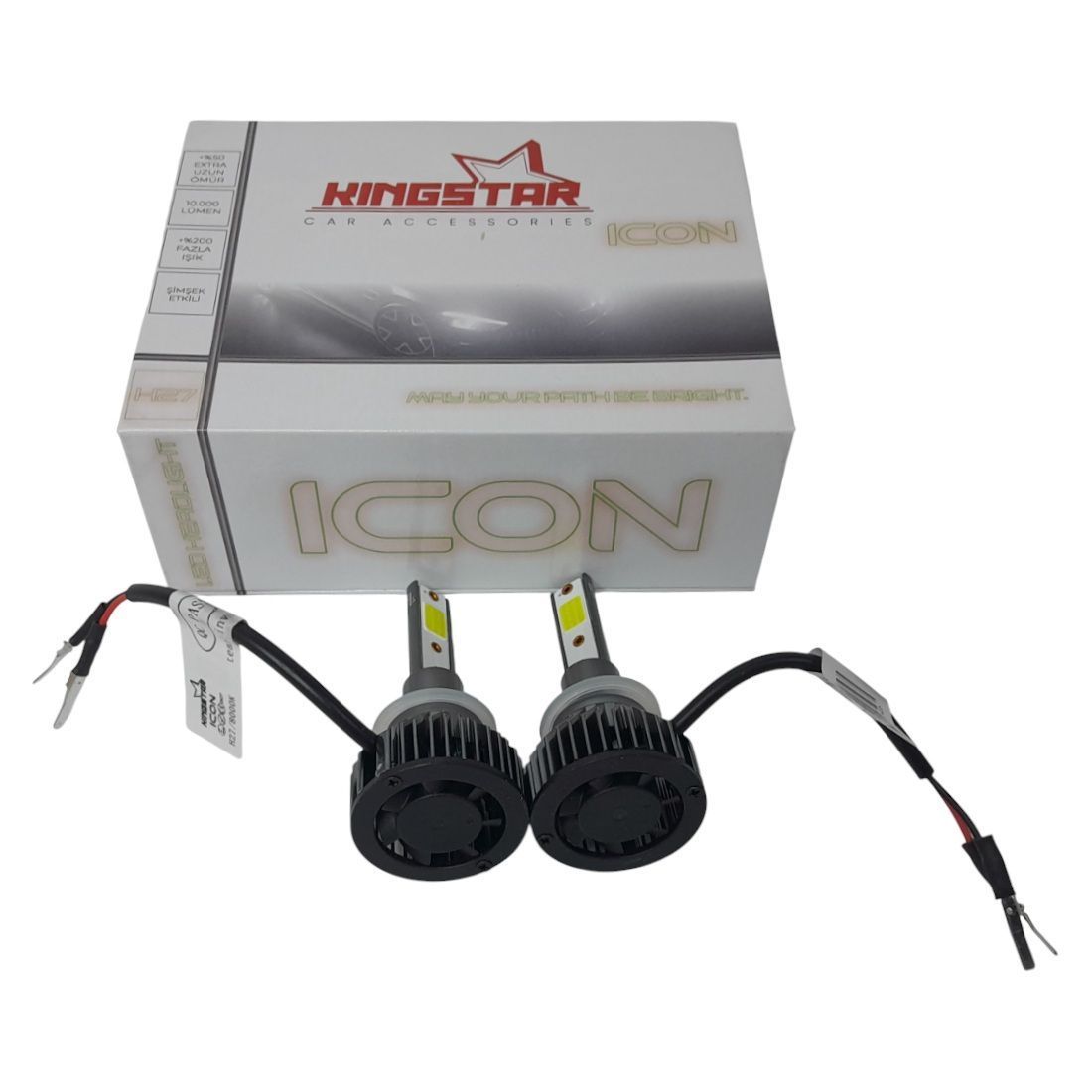 Автолампи світлодіодні KINGSTAR ICON LED H27 8000K 26W (2 шт)